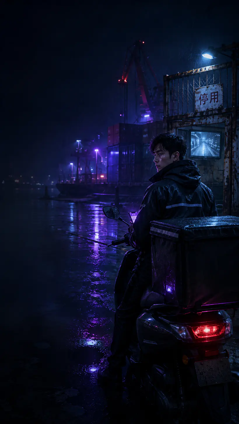 凌晨三点的第七码头雨夜主视觉